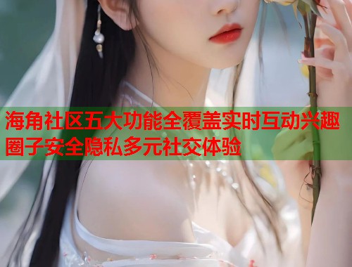 海角社区五大功能全覆盖实时互动兴趣圈子安全隐私多元社交体验  第2张