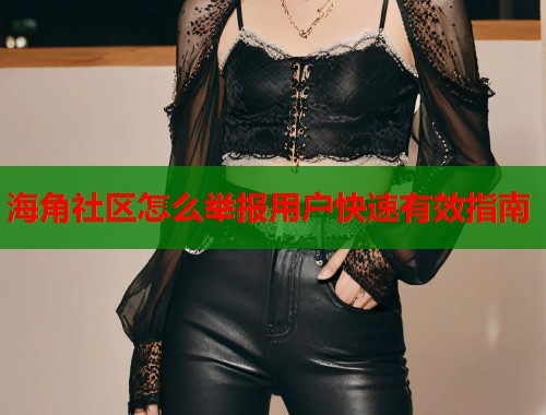 海角社区怎么举报用户快速有效指南